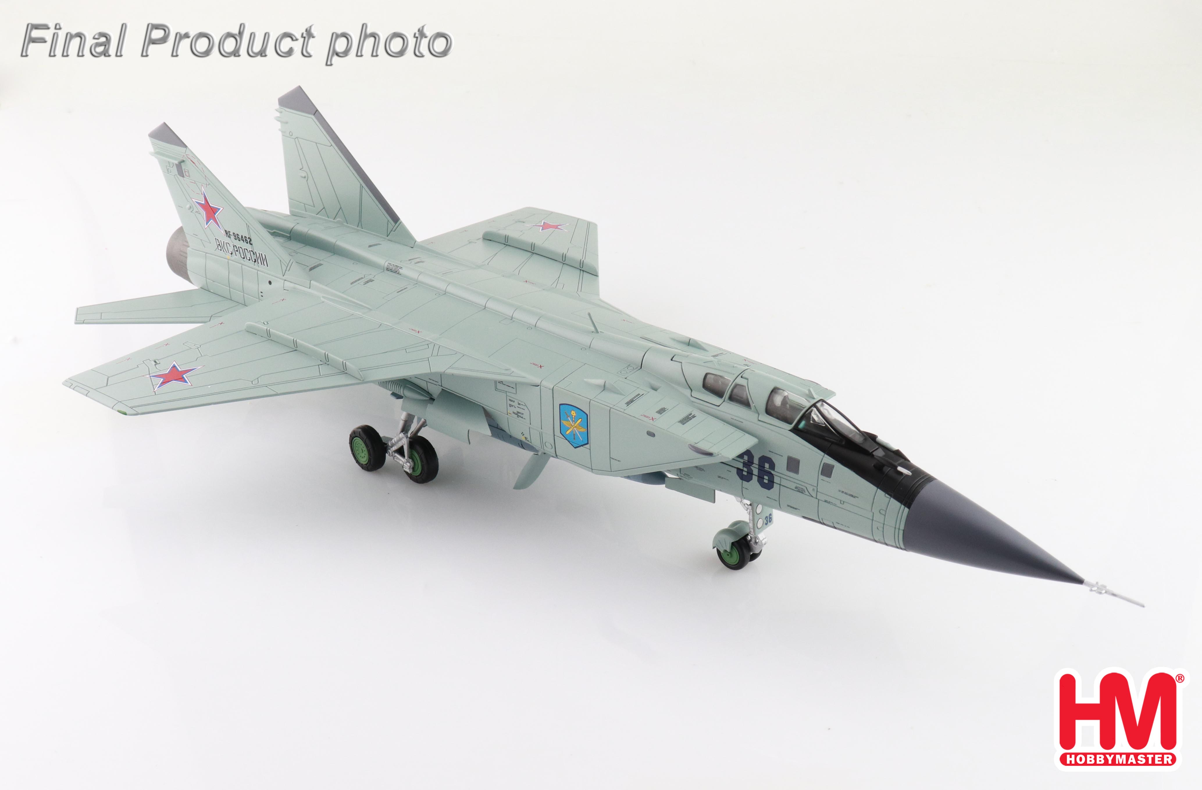 【未使用品】HOBBYMASTER MIG-31 FOXHOUND HA9701 MIG-31K Foxhound D Bort 36, Russian Long Range Aviation Command